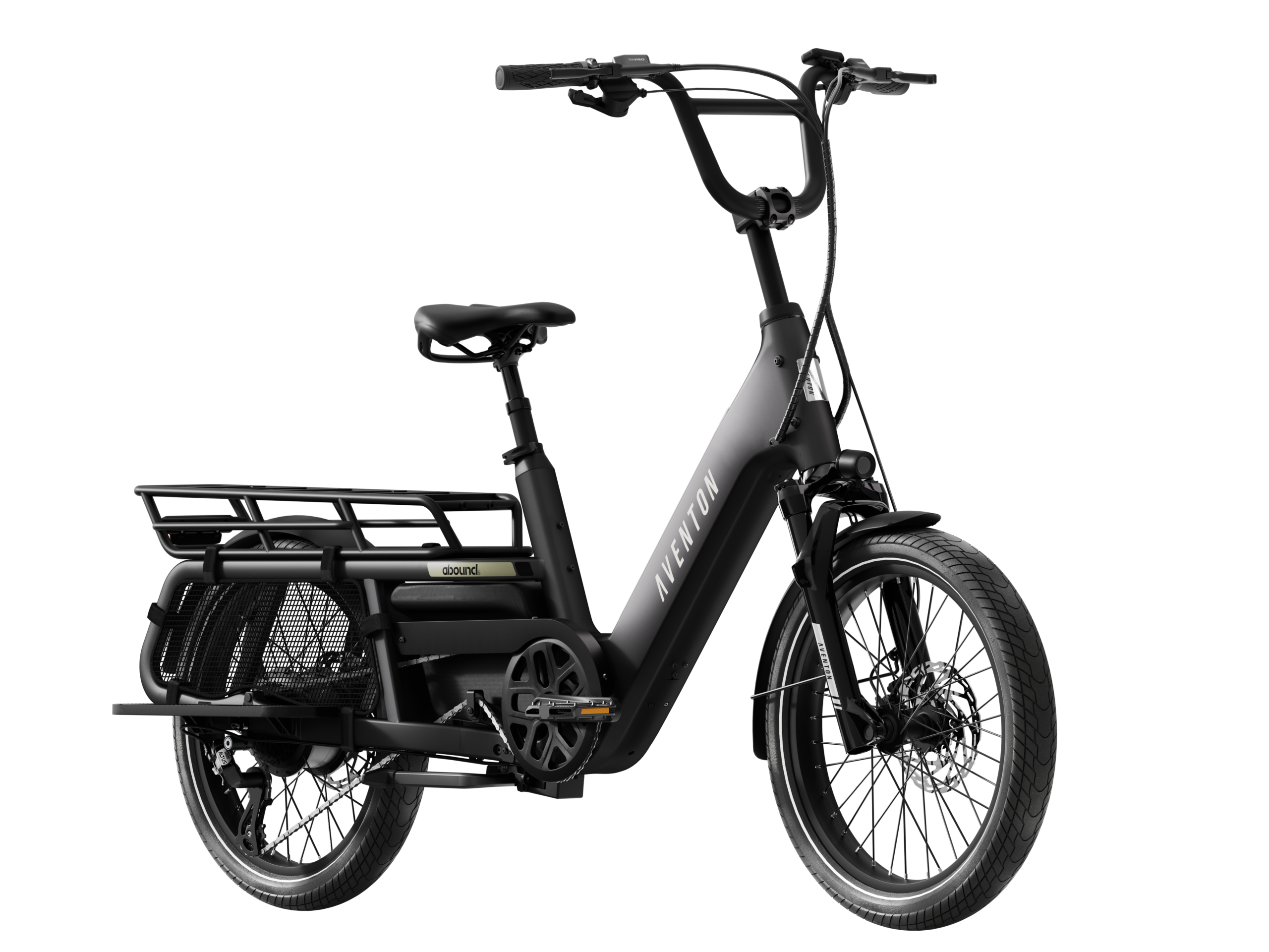 02_Abound LR_Matte Black_Front pers_1 bike